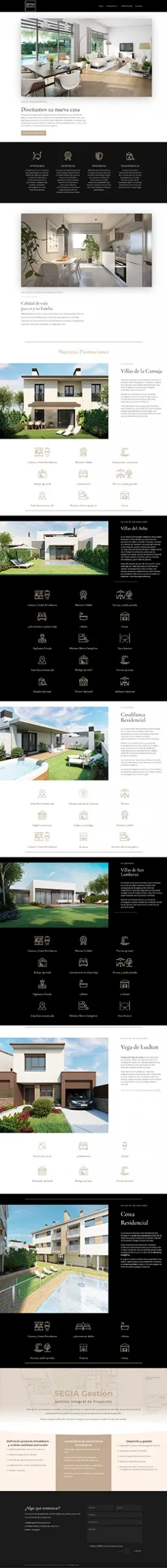 Segia web realizada por Zinkerea Creative